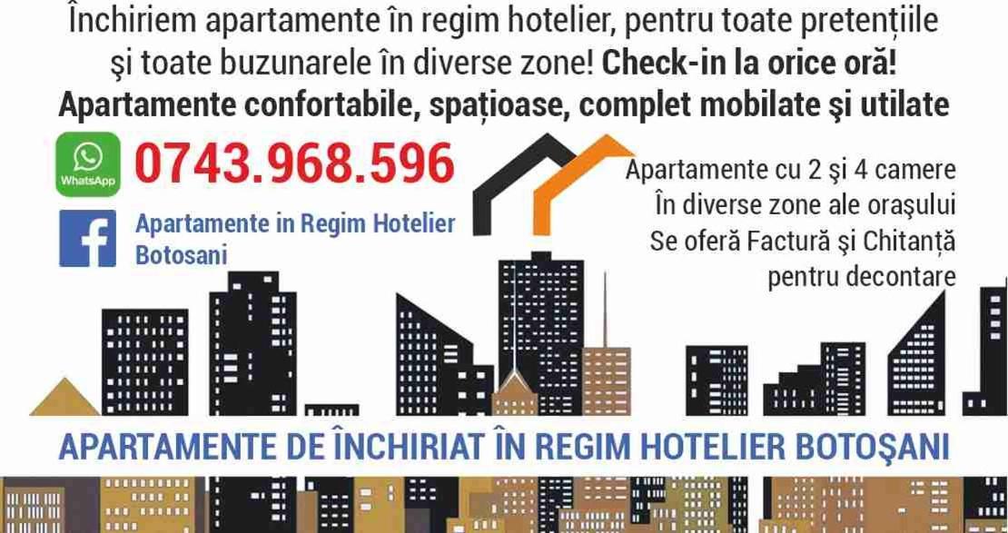 Apartament De Lux Zona 0 Botosani 2 Camere 外观 照片